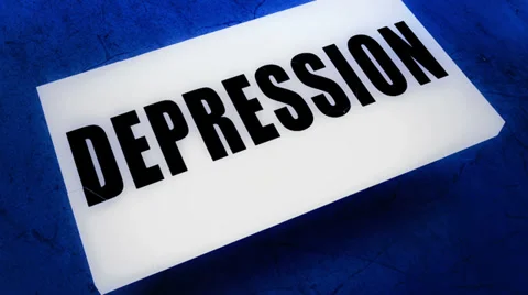 Depression crumbles Stock Footage 33777785