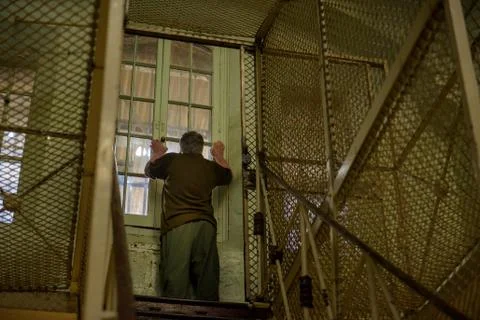 Depression in Gaol Stock Photos