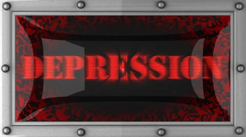 Depression on led Stock Footage 8694047