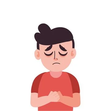 Depression man stress Illustrazione stock