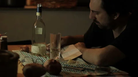Depression men for economic crisis and taxs Stock Footage