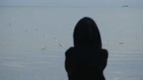 Depression. State of mind: portrait of sad girl Stock Footage 105884167