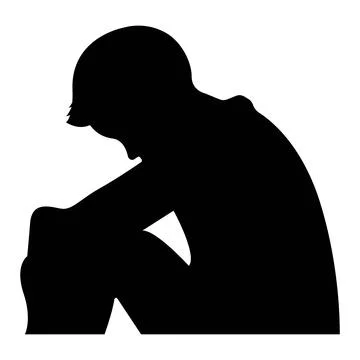 Depression vector icon illustration Stock Illustration