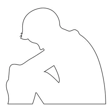 Depression vector icon illustration Stock Illustration