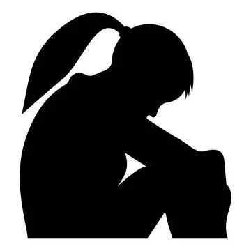 Depression vector icon illustration Stock Illustration