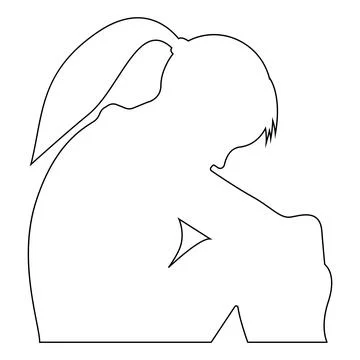 Depression vector icon illustration Stock Illustration