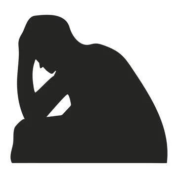 Depression vector icon illustration Stock Illustration