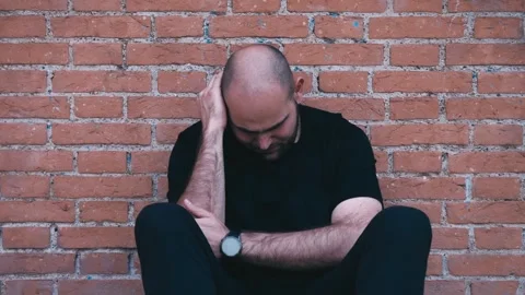 Depression: Young man sad over losing money Video stock 289003238