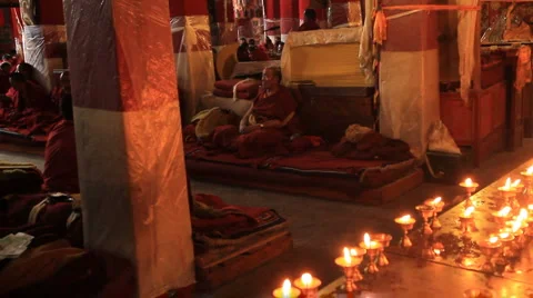 Deprung Monastery 6 Stock Footage 6065822