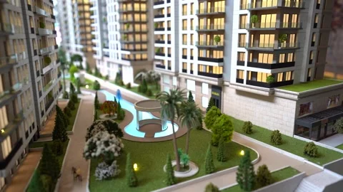 In-Depth 3D Views of Emerging Properties Stock Footage 251323374