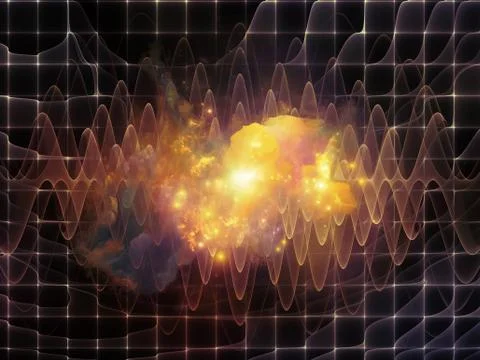 Depth of Abstract Visualization Stock Illustration