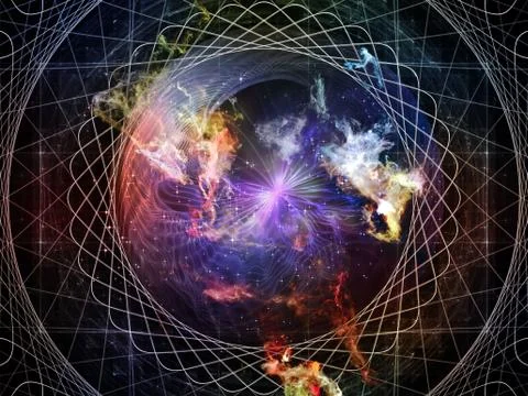 Depth of Abstract Visualization Stock Illustration