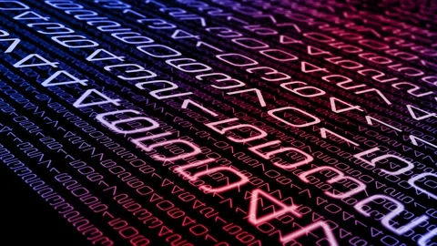 Depth and flow exploring the movement and visual effects of computer generated Stock Footage 246773333