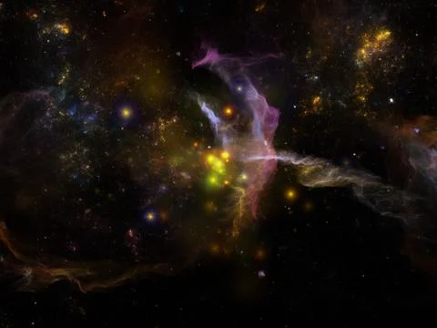 Depth of Cosmos Stock Illustration