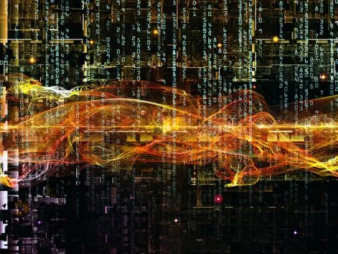 Depth of Digital Network 스톡 일러스트