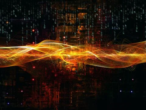 Depth of Digital Network 스톡 일러스트