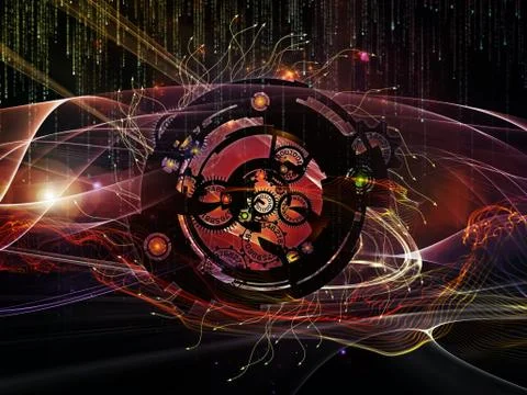 Depth of Digital Processing 스톡 일러스트