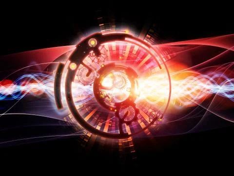 Depth of Digital Processing Stock Illustration