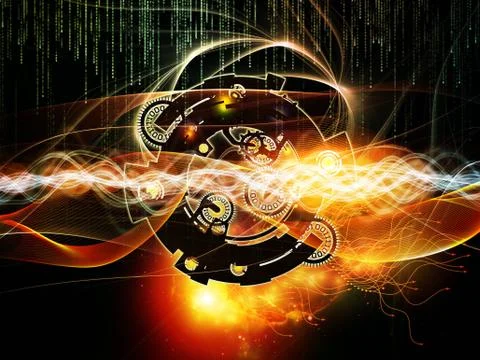 Depth of Digital Processing 스톡 일러스트