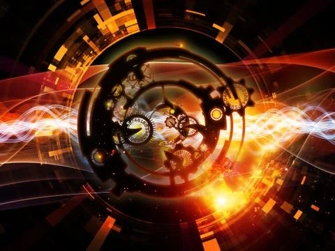 Depth of Digital Processing 스톡 일러스트