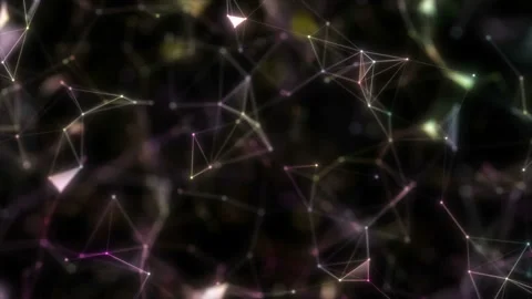 Depth of field settings. Neuron network. Neuron structure sending electric Stock Footage 114060013