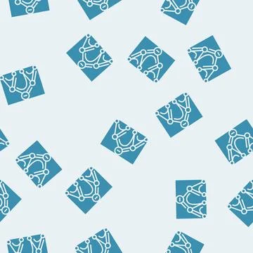 Depth first search dfs glyph seamless pattern Stock Illustration