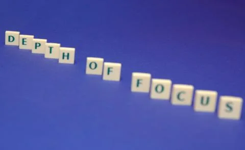 Depth of focus conception Stock Photos