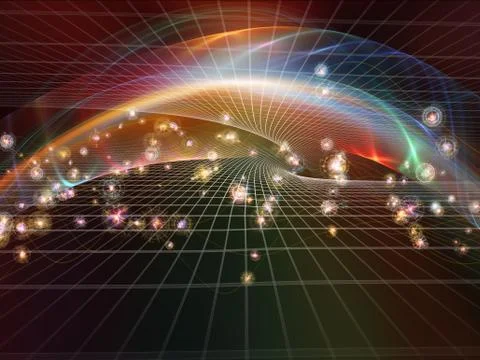Depth of Fractal Realms Stock Illustration