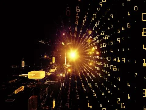Depth of Fractal Realms Stock Illustration