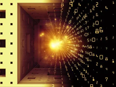 Depth of Fractal Realms Stock Illustration