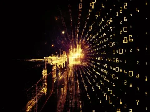 Depth of Fractal Realms Stock Illustration