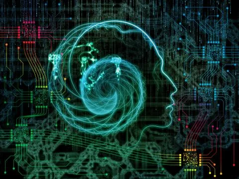 Depth of Machine Consciousness Stock Illustration