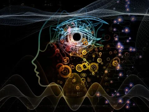 Depth of Machine Consciousness Stock Illustration