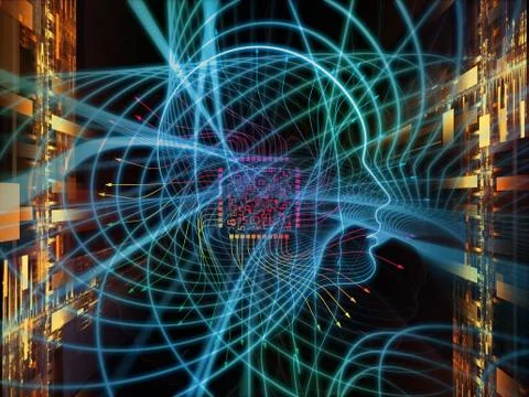 Depth of Machine Consciousness Stockillustratie