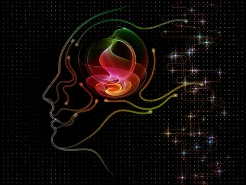 Depth of Machine Consciousness Stock Illustration