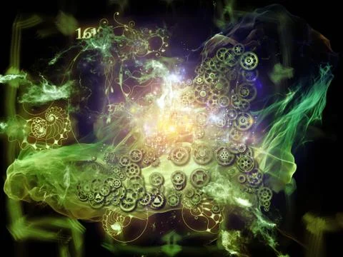 Depth of Math Visualization Stock Illustration