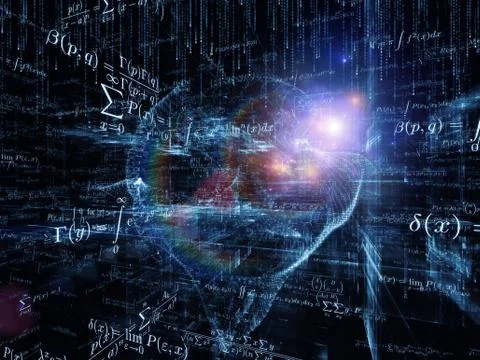 Depth of Mathematics Stock Illustration