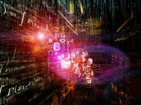 Depth of Mathematics Stock Illustration