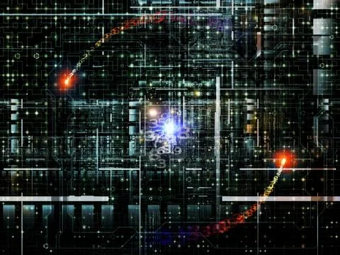 Depth of Network Illustrazione stock