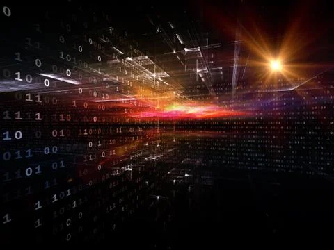 Depth of Numbers 스톡 일러스트