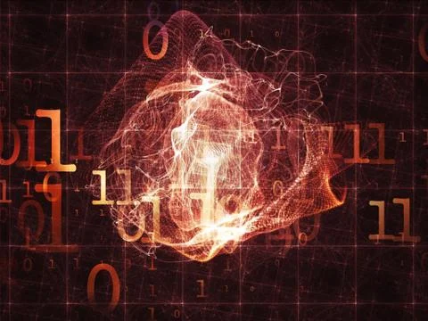 Depth of Numbers 스톡 일러스트