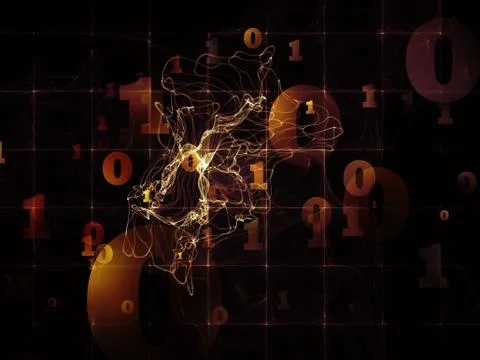 Depth of Numbers 스톡 일러스트