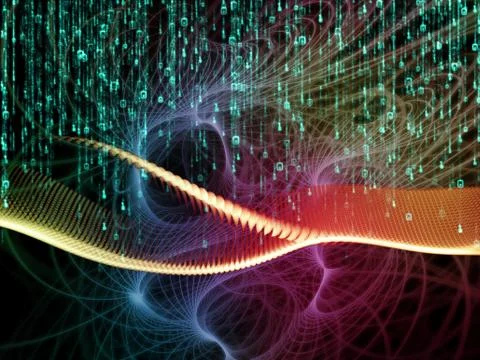 Depth of Numbers 스톡 일러스트