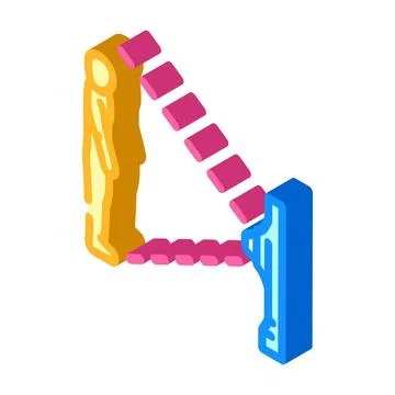 Depth sensor augmented reality isometric icon vector illustration Stock Illustration