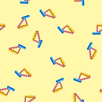 Depth sensor augmented reality isometric icon seamless pattern イラスト素材