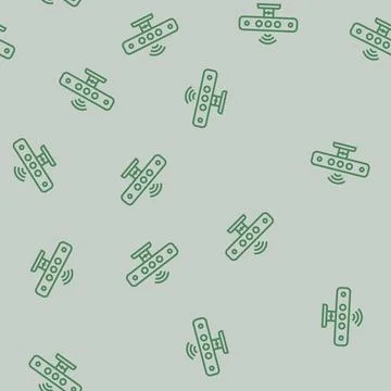 Depth sensor augmented reality line seamless pattern イラスト素材