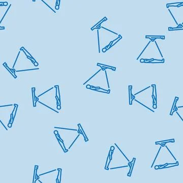 Depth sensor augmented reality line vector seamless pattern Illustrazione stock