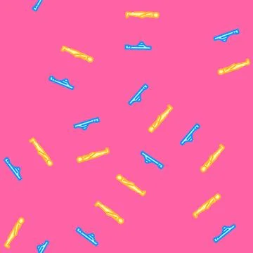 Depth sensor augmented reality vector seamless pattern Stock Illustration