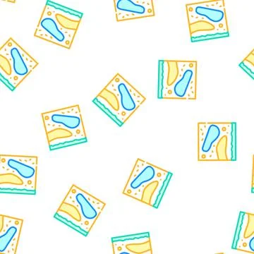 Depth soil analysis vector seamless pattern Stock Illustration