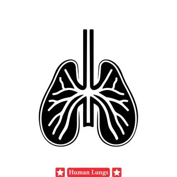In depth Vector Illustrations of Human Lungs Perfect for Medical Website Gr.. Stock Illustration